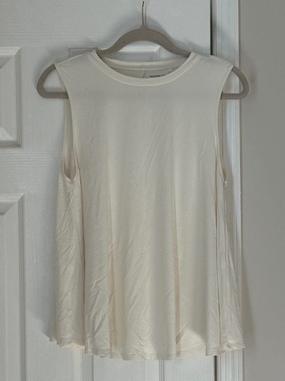 Universal Standard Tank Tunic White Cream Sleeveless Extra Small XS Viscose